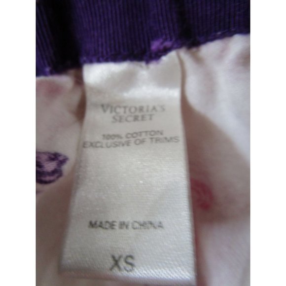 Victoria's Secret Gold Label Feather Bow Ribbon Pajama Set Ladies XS Dee Damage - Picture 3 of 16